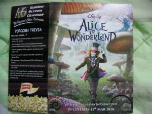 Alice in wonderland Lewis Caroll Tim Burton Johnny Depp Movie