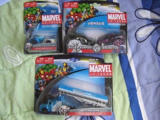 Maisto die cast cars trucks mini haulers oil truck oneway Marvel Universe