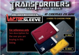 Autobot Bumblebee Dark Side of the Moon Decepticon KFC Laptop laptop sleeve Megatron Optimus Prime PC Premiums Shockwave Transformers