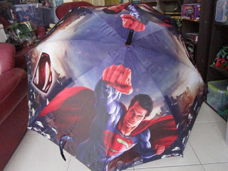 DC comics Superman Man of Steel movie reboot Umbrellas KFC Kentucky Fried Chicken Malaysia Asia exclusive limited edition